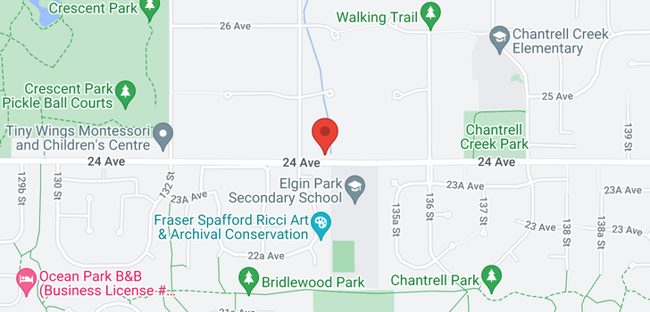 map of 13445 24 AVENUE